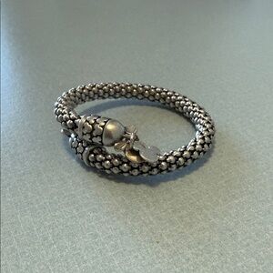 Disney - Alex and Ani Silver Textured Bracelet